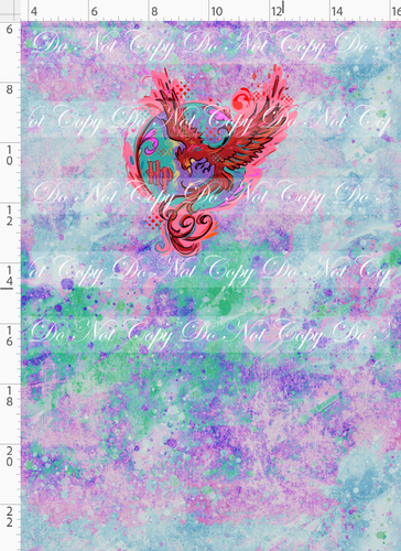 PREORDER - Magical Mischief - Panel - Pheonix - Multicolor Simple Background - CHILD