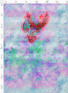 PREORDER - Magical Mischief - Panel - Pheonix - Multicolor Simple Background - CHILD