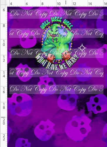 PREORDER - This is Halloween - Panel - Purple Skulls - Oogie - CHILD