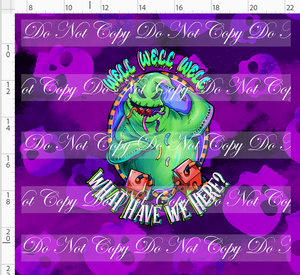 PREORDER - This is Halloween - Panel - Purple Skulls - Oogie - ADULT