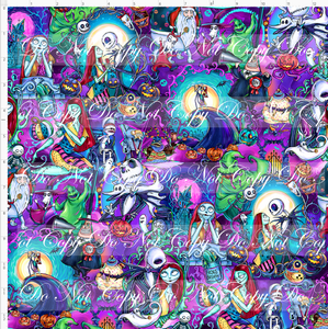 PREORDER - This is Halloween - Main - Purple Skulls - REGULAR SCALE