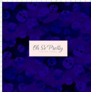 PREORDER - This is Halloween - Blue Skulls Background