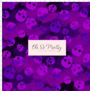 PREORDER - This is Halloween - Purple Skulls Background