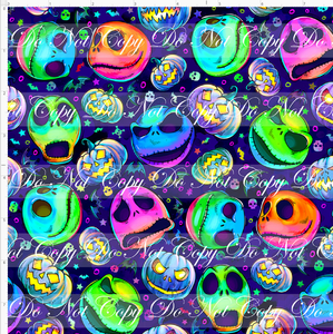 PREORDER - This is Halloween - Faces - Blue Skulls - SMALL SCALE