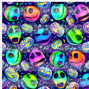 PREORDER - This is Halloween - Faces - Blue Skulls - REGULAR SCALE
