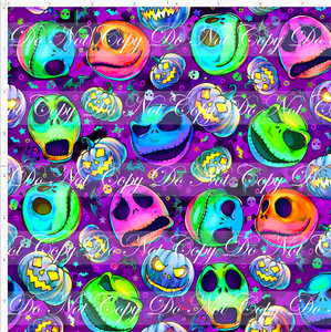 PREORDER - This is Halloween - Faces - Purple Skulls - SMALL SCALE