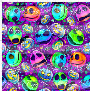 PREORDER - This is Halloween - Faces - Purple Skulls - REGULAR SCALE