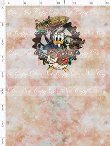 PREORDER - Steampunk Tinkers - Panel - Antique Rose - Boy Duck - CHILD