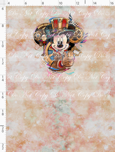 PREORDER - Steampunk Tinkers - Panel - Antique Rose - Boy Mouse - CHILD