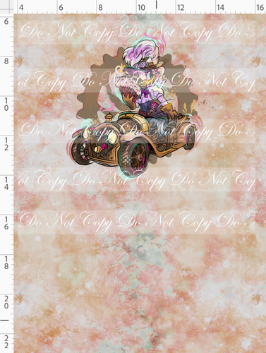 PREORDER - Steampunk Tinkers - Panel - Antique Rose - Girl Duck - CHILD