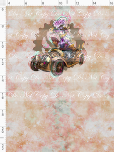 PREORDER - Steampunk Tinkers - Panel - Antique Rose - Girl Duck - CHILD