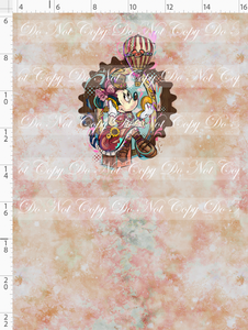 PREORDER - Steampunk Tinkers - Panel - Antique Rose - Girl Mouse - CHILD