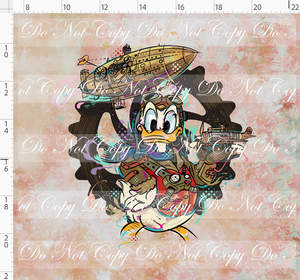PREORDER - Steampunk Tinkers - Panel - Antique Rose - Boy Duck - ADULT