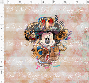 PREORDER - Steampunk Tinkers - Panel - Antique Rose - Boy Mouse - ADULT