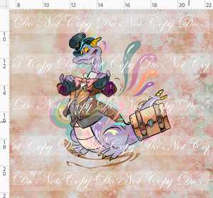 PREORDER - Steampunk Tinkers - Panel - Antique Rose - Fig - ADULT
