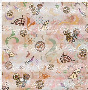 PREORDER - Steampunk Tinkers - Coordinate - Antique Rose - REGULAR SCALE