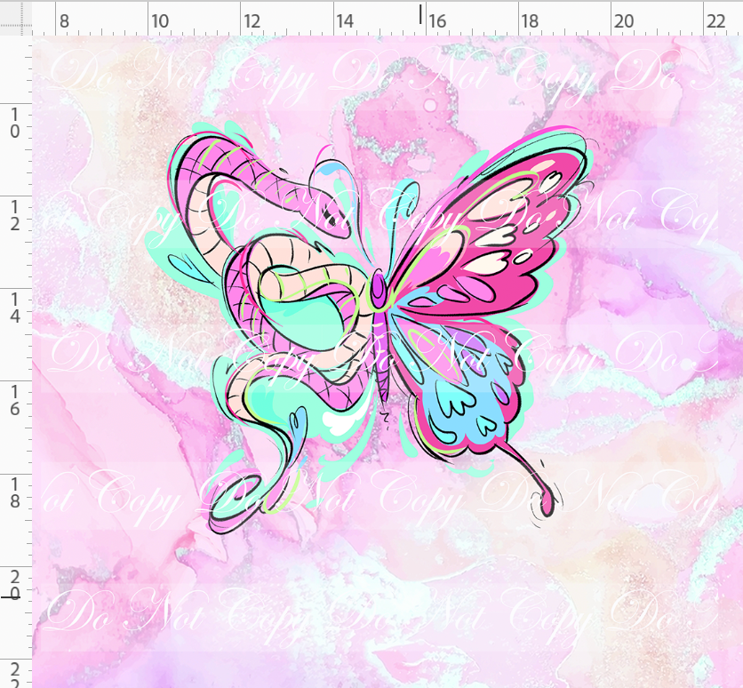 PREORDER - Karma & Chaos - Panel - Butterfly - Light Pink - ADULT