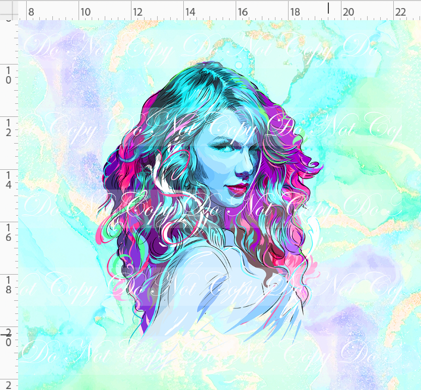 PREORDER - Karma & Chaos - Panel - Face - Green Blue - ADULT