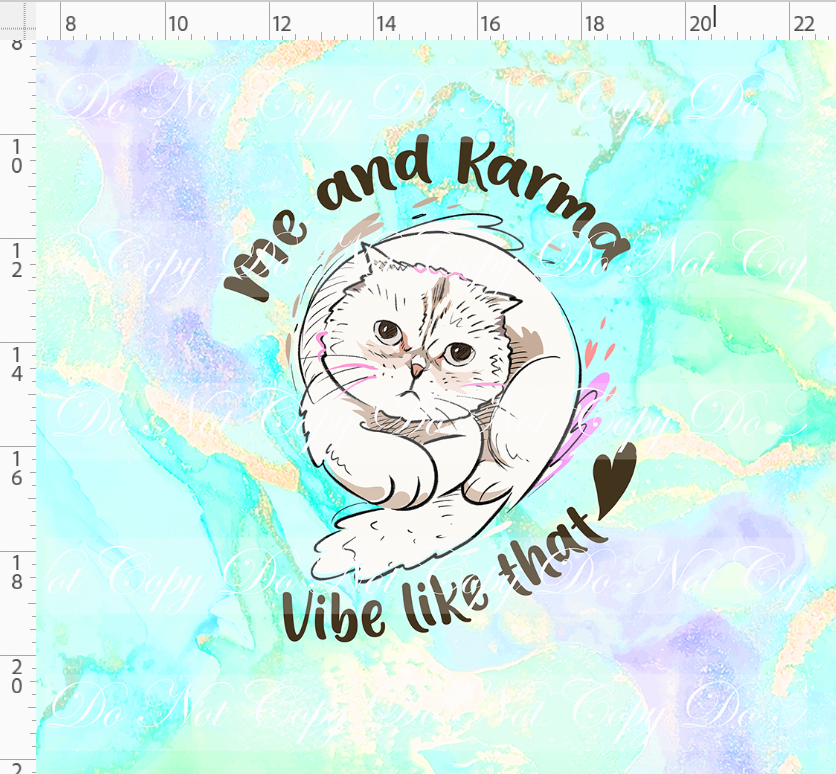 PREORDER - Karma & Chaos - Panel - Karma Vibe - Green Blue - ADULT