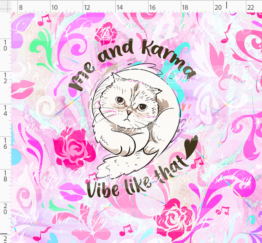 PREORDER - Karma & Chaos - Panel - Karma Vibe - Light Pink with Elements - ADULT
