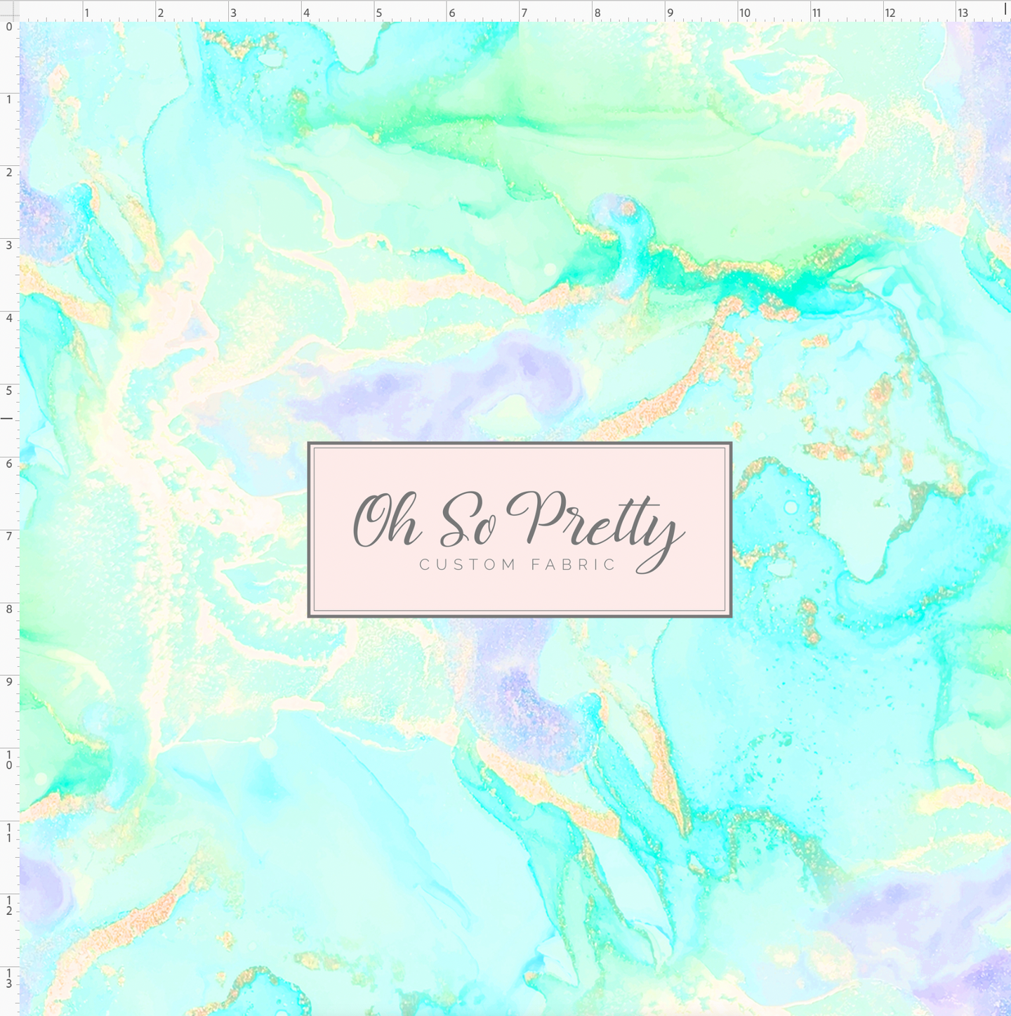 PREORDER - Karma & Chaos - Double Border - Background - Green Blue