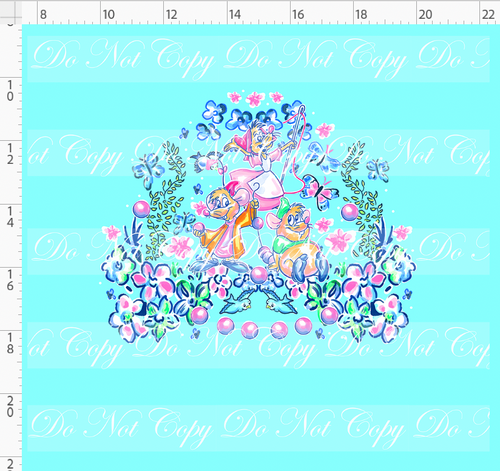 PREORDER - LP Inspired - Mice - Panel - Aqua - ADULT