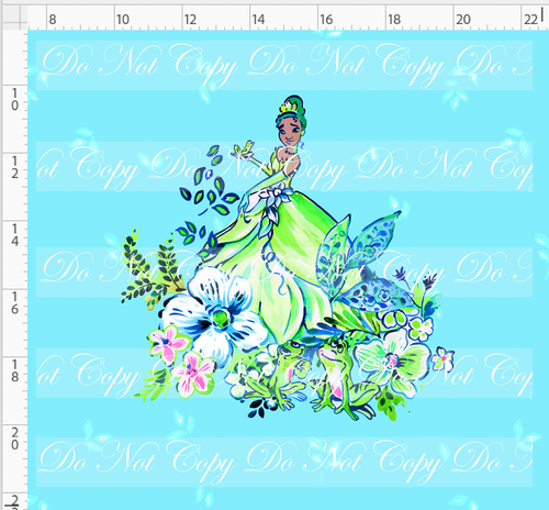 PREORDER - LP Inspired - Frog Princess - Panel - Blue - ADULT