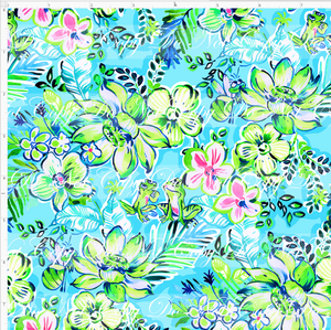 PREORDER - LP Inspired - Frog Princess - Floral - Blue - SMALL SCALE