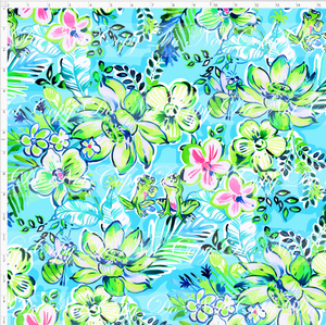 PREORDER - LP Inspired - Frog Princess - Floral - Blue - LARGE SCALE