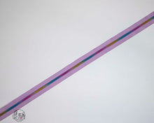 RETAIL Zipper Tape - Lavender Tape with Rainbow coils