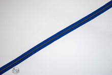 RETAIL Zipper Tape - Royal Blue Tape with Gunmetal coils