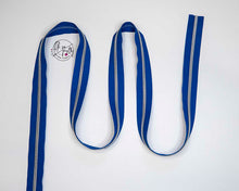 RETAIL Zipper Tape - Royal Blue Tape with Silver coils