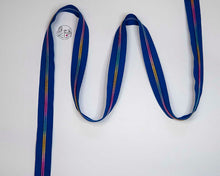RETAIL Zipper Tape - Royal Blue Tape with Rainbow coils