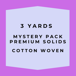 SOLIDS Cotton Woven - Mystery Pack (3 Different Colors)