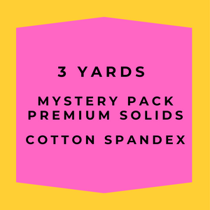 SOLIDS Cotton Spandex - Mystery Pack (3 Different Colors)