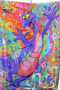 CATALOG - PREORDER R104 - Artistic Dragon - Adult Blanket Topper