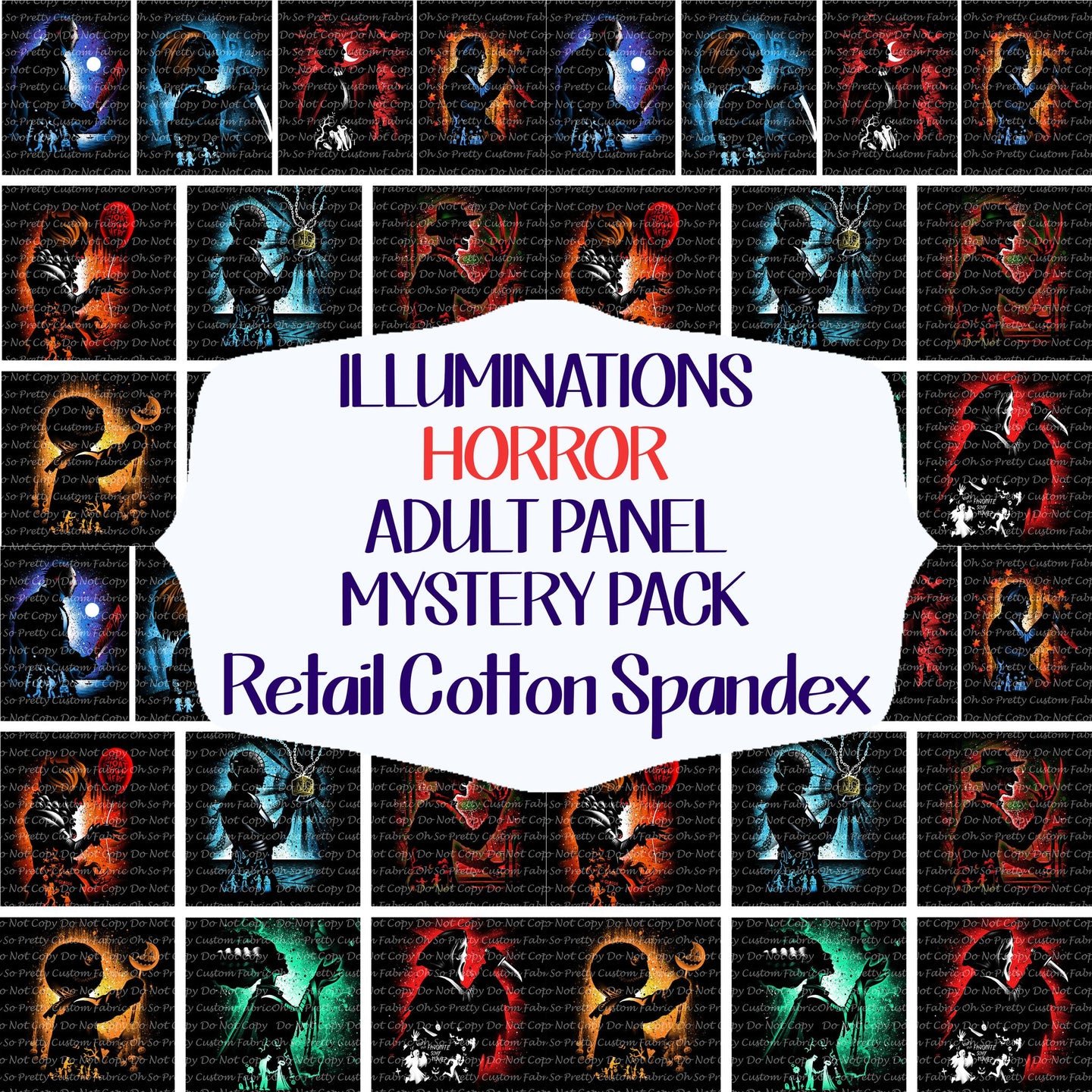 Retail - Illumination - Horror - Cotton Spandex - Adult Panels - Mystery Pack