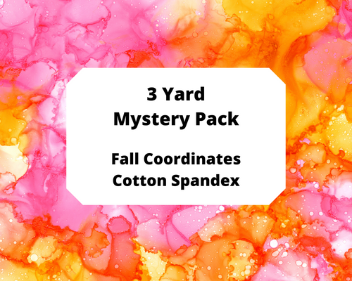 Retail - Cotton Spandex - Fall Coordinates - Mystery Pack (3 Different Prints)
