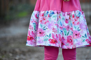 PREORDER - Fabulous Florals - Pink and Aquamarine - Floral