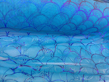 Ready to Ship - Mermaid Scales - Tulle - Blue Foil - #15 Base