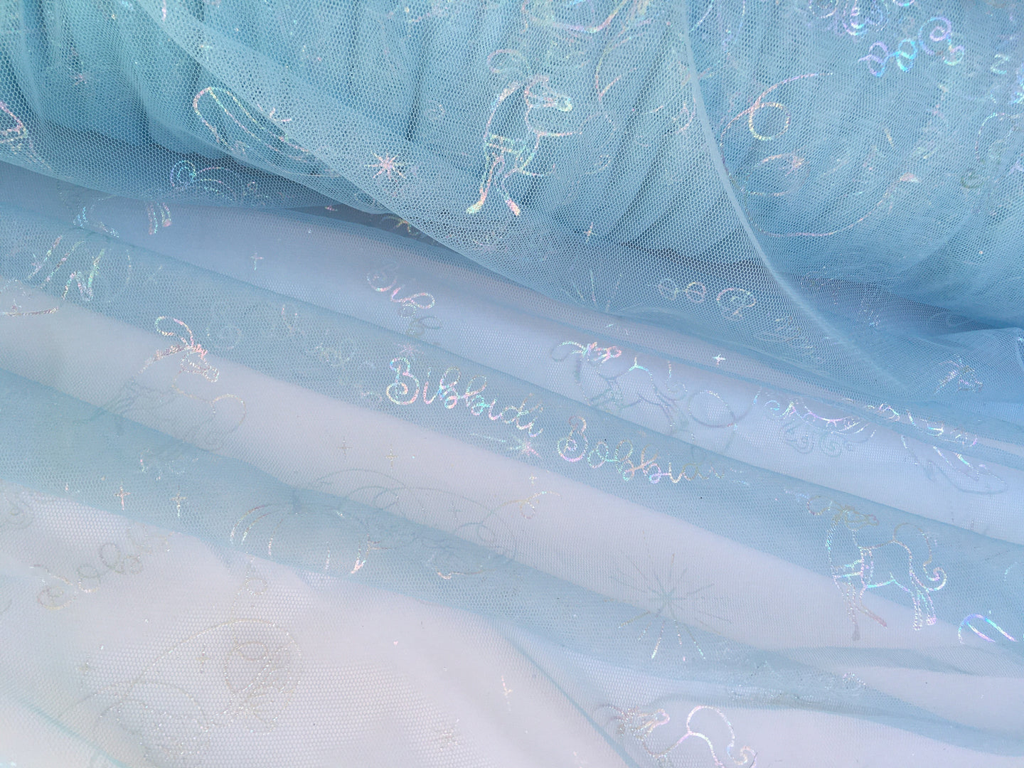 Ready to Ship - A Wish Is a Dream - Tulle - Irridescent Foil - #38 Base