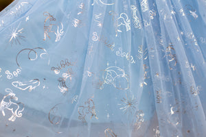Ready to Ship - A Wish Is a Dream - Tulle - Silver Foil - #68 Base