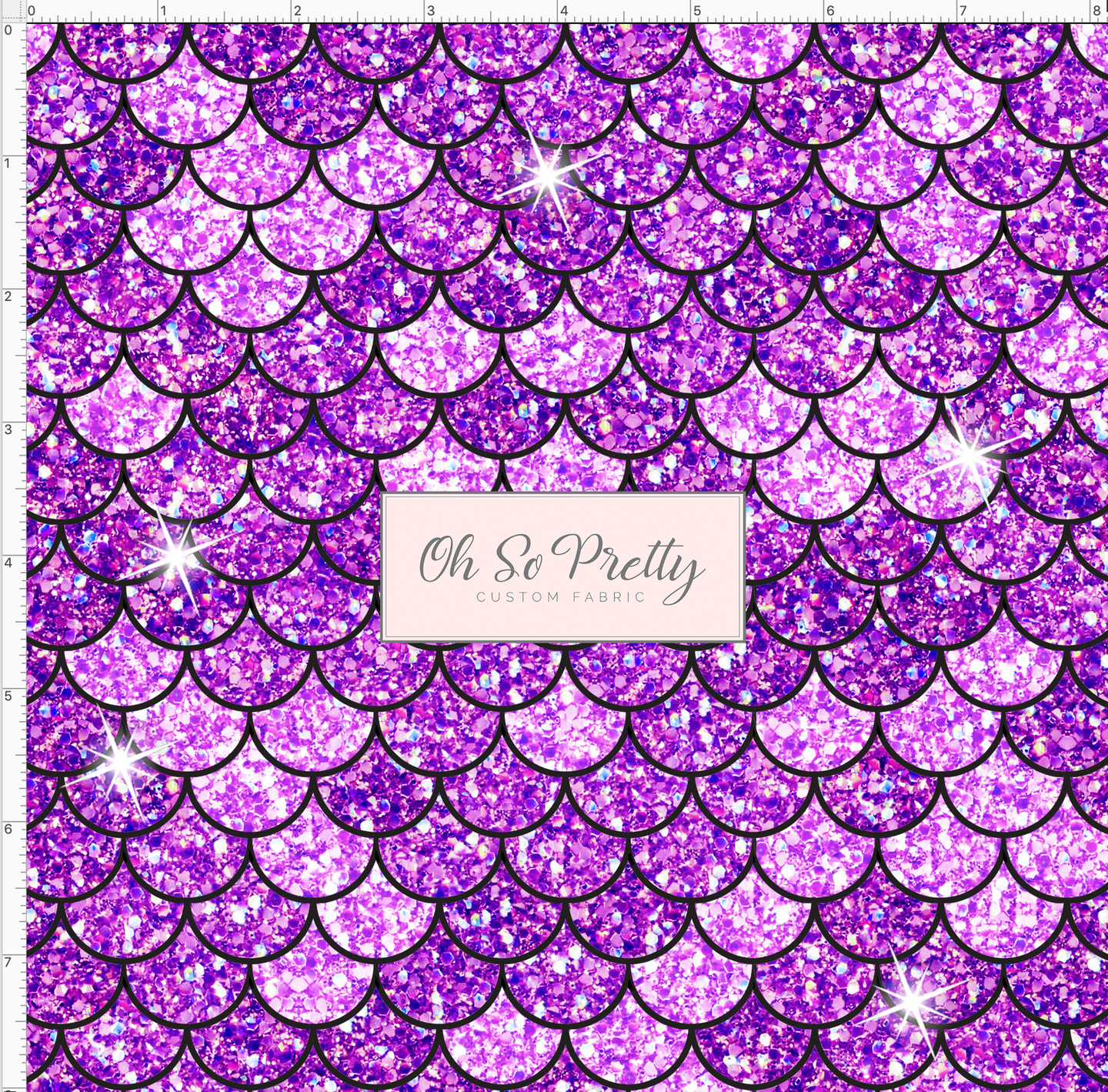 PREORDER - Countless Coordinates - Mermaid Scales - Light Purple