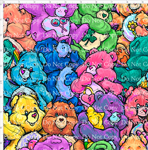 CATALOG - PREORDER R43 - 80s Throwback - Colorful Bears - LARGE SCALE 10X10