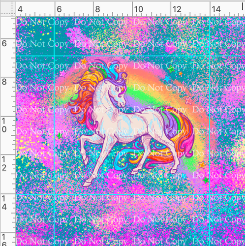 Retail 80s Throwback - Rainbow Unicorn - Unicorn Panel