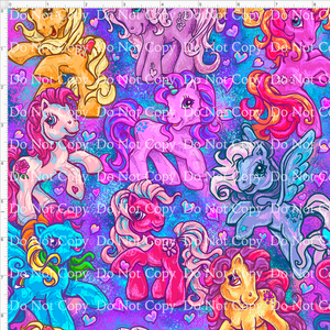 CATALOG - PREORDER R43 - 80s Throwback - Ponies - Main - Blue REGULAR SCALE 9x9