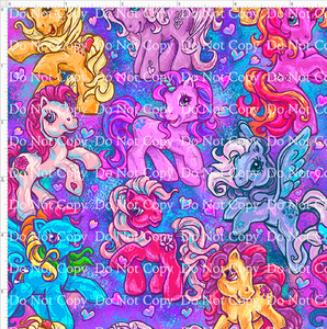 CATALOG - PREORDER R43 - 80s Throwback - Ponies - Main - Blue - SMALL SCALE 6x6