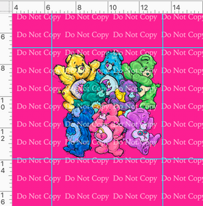 CATALOG - PREORDER R43 - 80s Throwback - Colorful Bears - Pink Panel