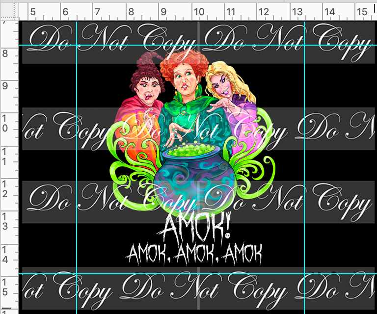 CATALOG - PREORDER R44 - 3 Witches - Panel - Amok