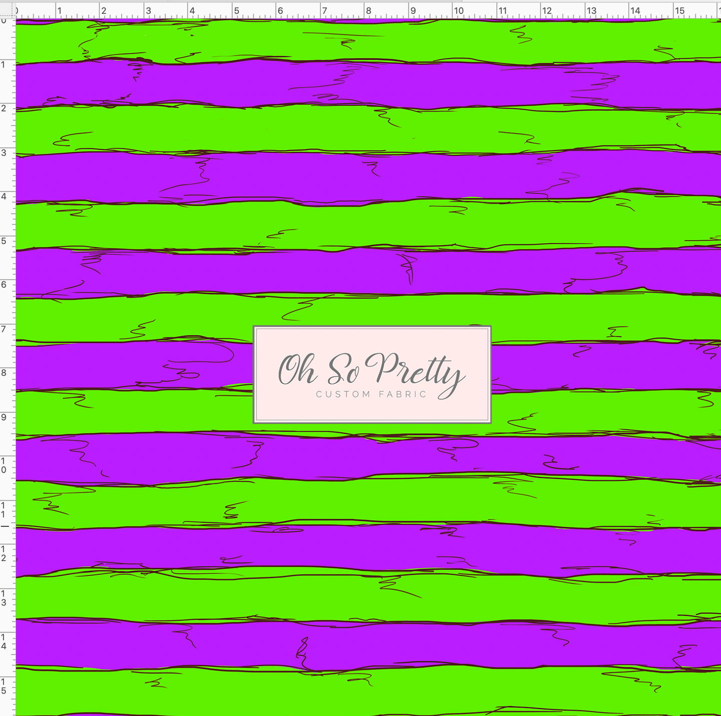 CATALOG - PREORDER R44 - 3 Witches - Stripe - Purple and Green
